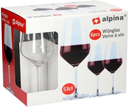 Alpina vörösboros pohár 530 ml (6 db)