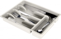 Szürke evőeszközfiók-betét 36 × 25,5 cm