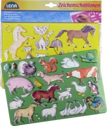 Lena rajzolósablonok – lovak és macskák