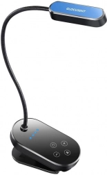 Glocusent mini vezeték nélküli csíptetős lámpa fekete