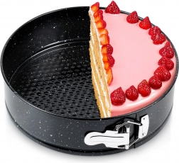 Kiváló minőségű, kapcsos gránit bevonatú tortaforma, 24 cm