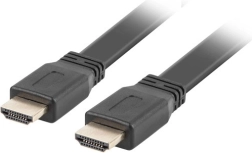 Fekete lapos HDMI-kábel v2.0 5 m