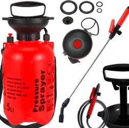 Nyomásos kerti permetező 5 l hosszú lándzsával és vállpánttal