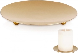 Fém arany gyertyatál 12 cm