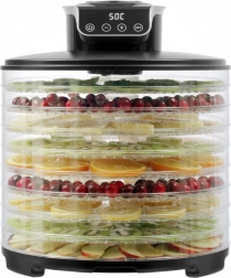 Gombák, gyümölcsök és fűszernövények aszalója, 9 tálca/245 W SO3010