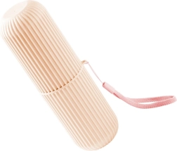 Rózsaszín tok fogkeféhez és fogkrémhez