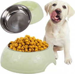 Nagy fémtál kutya- és macskaeledelhez 1200 ml