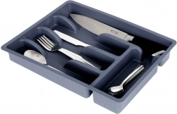 Szürke evőeszköz-rendszerező fiókba 36 × 25,5 cm