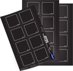 Öntapadós címkék üvegekre fekete 24 db