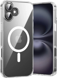 Átlátszó Vention tok iPhone 16 Plus készülékhez MagSafe-fel