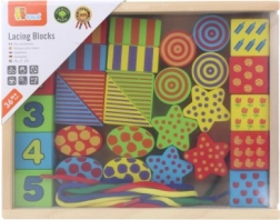 VIGA fa fűzős készlet gyerekeknek