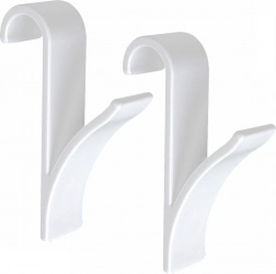 Műanyag radiátorkampók, 2 db – univerzális akasztók fúrás nélkül