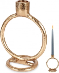 Alumínium arany gyertyatartó 15 cm