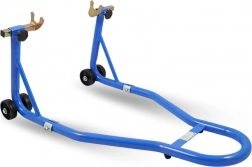 Acél motorkerékpár hátsó keréktartó állvány, 250 kg, kék, állítható