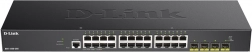 Gigabites okos switch 24× GE és 4× 10G SFP+ D-Link DGS‑1250‑28X