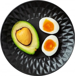 Kerámia desszerttányér fekete 20 cm SOHO