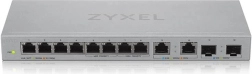 Felügyelet nélküli multigigabites switch 12× porttal, 2× 2,5G és 2× SFP+ ZYXEL XGS1010-12