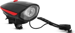 Kerékpárlámpa elektromos csengővel, XPE LED, 400 lm, IP55