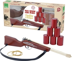 Vilac puska Vadnyugat – fa gumis játék fegyver konzervdobozokra lövéshez