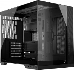 VOLCANO Panorama miditorony számítógépház, szürke