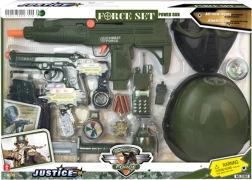 Katonai készlet sisakkal