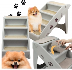 Összecsukható csúszásgátló lépcső kutyáknak és macskáknak 100 kg