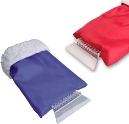 Autós jégkaparó meleg kesztyűvel