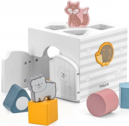 Fa állatos bedobó játék