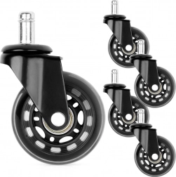 63 mm-es gumigörgők irodai székhez, 10 mm-es csap, 5 db