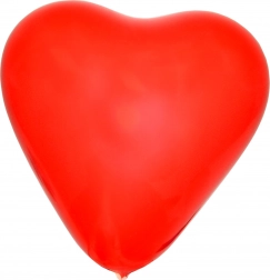 Felfújható szív alakú lufi 26 cm - 10 darab