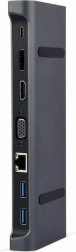 USB-C 9v1 adapter HDMI, USB-C PD, VGA, DP, USB és LAN