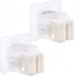 Öntapadós felmosó- és seprűtartó, 2 db-os készlet