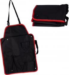 Grillező kötény zsebekkel és állítható pánttal