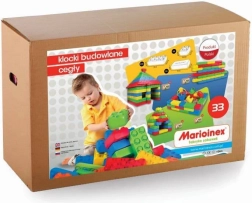 gigantikus építőkockák MARIOINEX – téglák, 33 darab