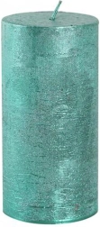 Provence rusztikus gyertya 12 cm zöld