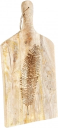 Fa vágó- és szervírozódeszka mangófából 50,5 × 24,5 cm