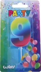 Parti gyertya 9-es szám Szivárvány