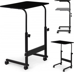 Mobil notebookasztal fekete