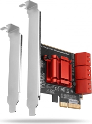 Axagon PCIe vezérlő 6x belső SATA 6G ASM1166 (SP és LP)
