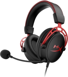 HyperX Cloud Alpha gamer fejhallgató fekete–piros
