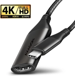 USB-C na HDMI 4K/60Hz adapter, alumínium, 25 cm kábel