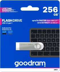USB flash lemez UNO3 256GB USB 3.2 Gen1 ezüst
