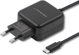 Hálózati töltő micro USB 12 W (2,4 A) – fekete QOLTEC