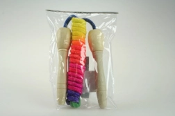 Kötélugró 2 m fa csíkozott