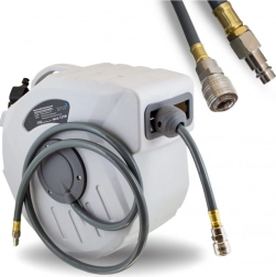 Automata pneumatikus tömlőcsévélő 15 m, 1/4" gyorscsatlakozóval kompresszorhoz