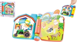 Interaktív játékos farmkönyv hangokkal, műanyag, 6 hó+