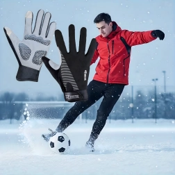 Téli sportos kerékpáros érintőképernyős kesztyű XL