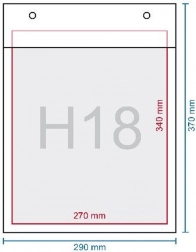 H18 öntapadós buborékos boríték 37 × 29 cm