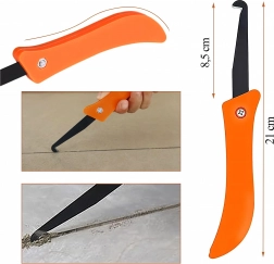 Horogpengés fugakaparó és szilikoneltávolító, 21 cm