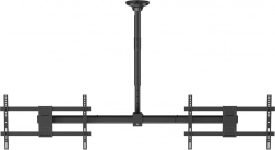 Kétszeres mennyezeti tartó 34–60" TV-hez magasságállítással és VESA 600×400